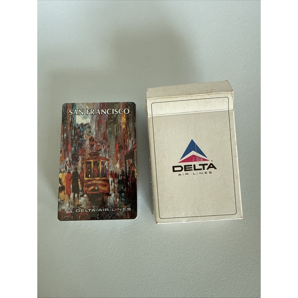 Delta Air Lines Playing Cards sealed Deck San Francisco Vintage